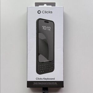 CLICKS Black Keyboard Case for iPhone 16 Pro Max